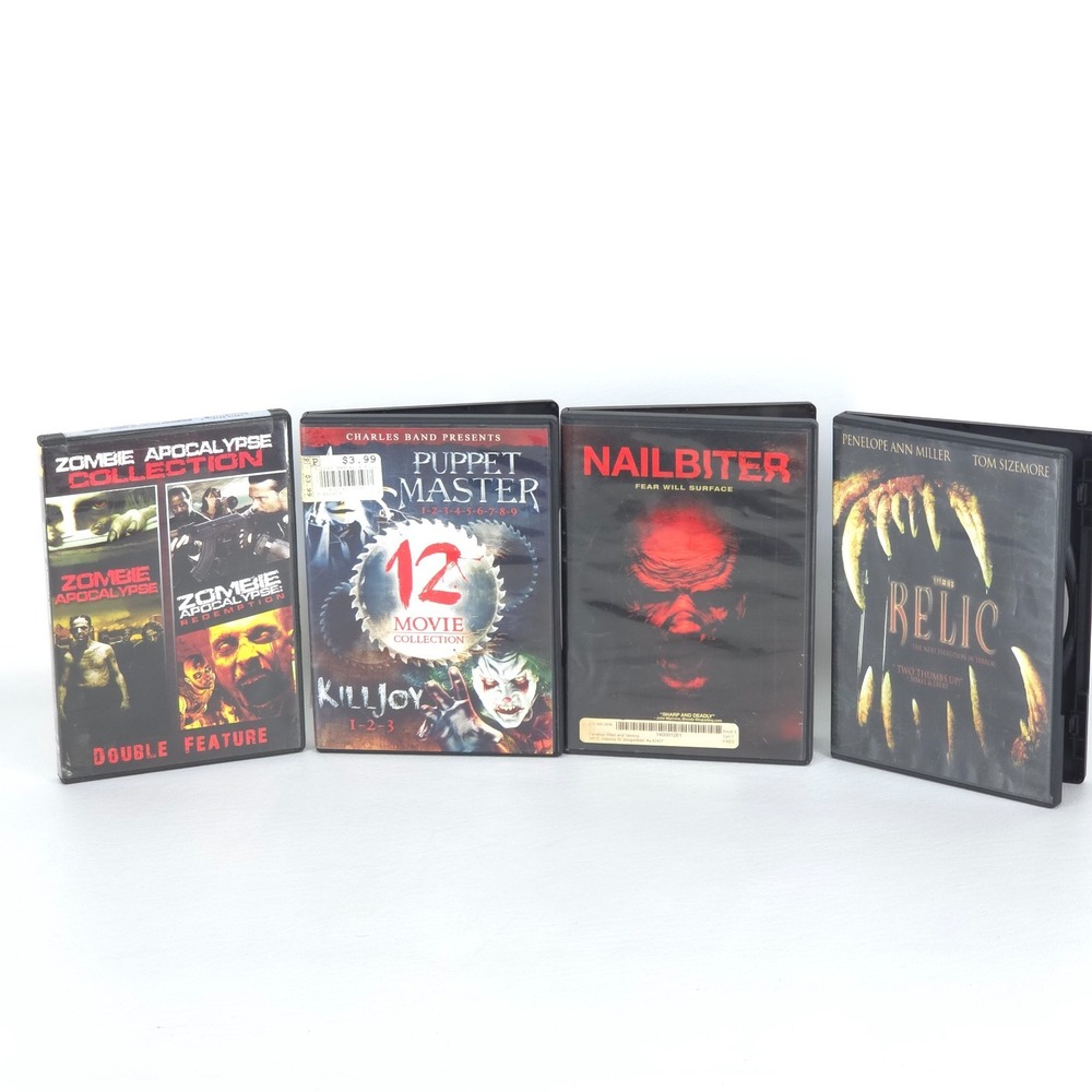 16 Movie‎ Horror DVD Lot Puppet Master Killjoy Zombie Apocalypse Nailbiter Relic